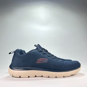 Skechers Summits Eckler Navy Blue Walking Memory Foam Shoes 232963 Mens Size 9.5